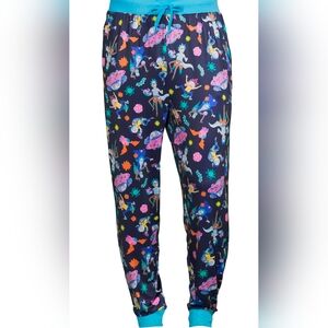 Vibrant Cartoon Print Pajama Bottoms for Men